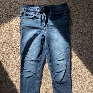 American Eagle Dark Wash Distressed Jeans